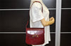 Authentic GUCCI Vintage Shoulder Cross Body Bag Purse Leather Bordeaux 5485K