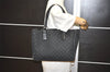 Authentic GUCCI Vintage Shoulder Tote Bag GG Canvas Leather 113017 Black 5486I