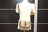 Authentic GUCCI Shoulder Cross Body Bag Purse GG PVC Leather Brown Junk 5487I