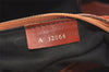 Authentic FENDI Pequin Shoulder Drawstring Bag PVC Leather Brown Black 5487K