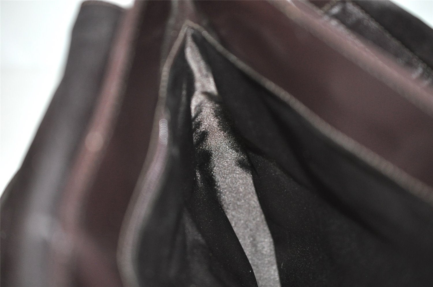 Authentic GUCCI Vintage Shoulder Bag Purse Leather 0013195 Brown 5488I