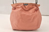 Authentic Christian Dior Maris Pearl Hand Bag Purse Nylon Pink Junk 5488K
