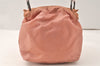 Authentic Christian Dior Maris Pearl Hand Bag Purse Nylon Pink Junk 5488K