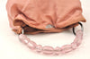Authentic Christian Dior Maris Pearl Hand Bag Purse Nylon Pink Junk 5488K
