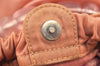 Authentic Christian Dior Maris Pearl Hand Bag Purse Nylon Pink Junk 5488K