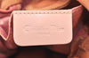 Authentic Christian Dior Maris Pearl Hand Bag Purse Nylon Pink Junk 5488K