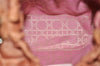 Authentic Christian Dior Maris Pearl Hand Bag Purse Nylon Pink Junk 5488K