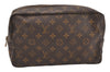 Auth Louis Vuitton Monogram Trousse Toilette 28 Clutch Hand Bag M47522 LV 5490J