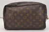 Auth Louis Vuitton Monogram Trousse Toilette 28 Clutch Hand Bag M47522 LV 5490J