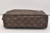 Auth Louis Vuitton Monogram Trousse Toilette 28 Clutch Hand Bag M47522 LV 5490J