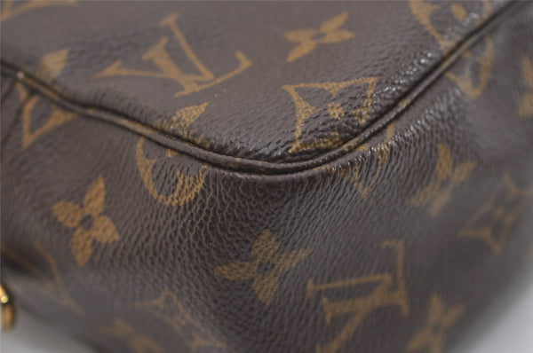 Auth Louis Vuitton Monogram Trousse Toilette 28 Clutch Hand Bag M47522 LV 5490J