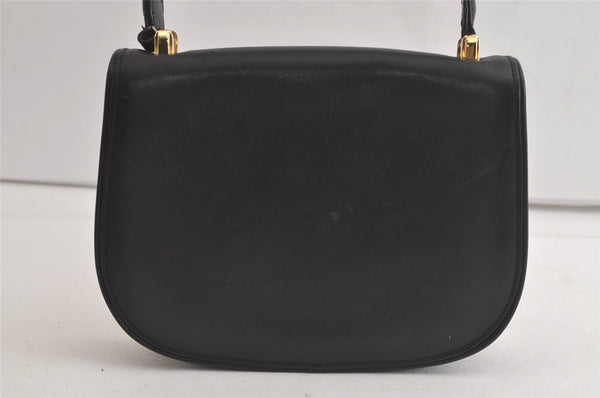 Authentic GUCCI Vintage Hand Bag Purse Leather Black Junk 5490K