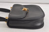Authentic GUCCI Vintage Hand Bag Purse Leather Black Junk 5490K