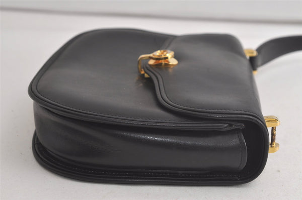 Authentic GUCCI Vintage Hand Bag Purse Leather Black Junk 5490K