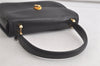 Authentic GUCCI Vintage Hand Bag Purse Leather Black Junk 5490K