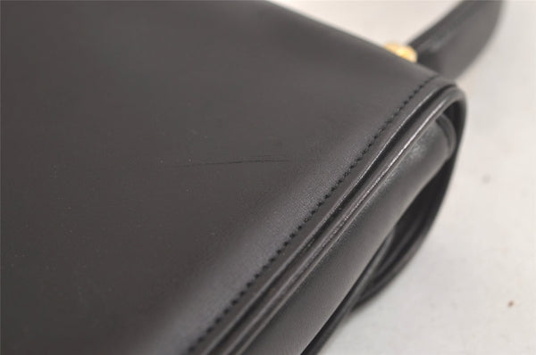 Authentic GUCCI Vintage Hand Bag Purse Leather Black Junk 5490K