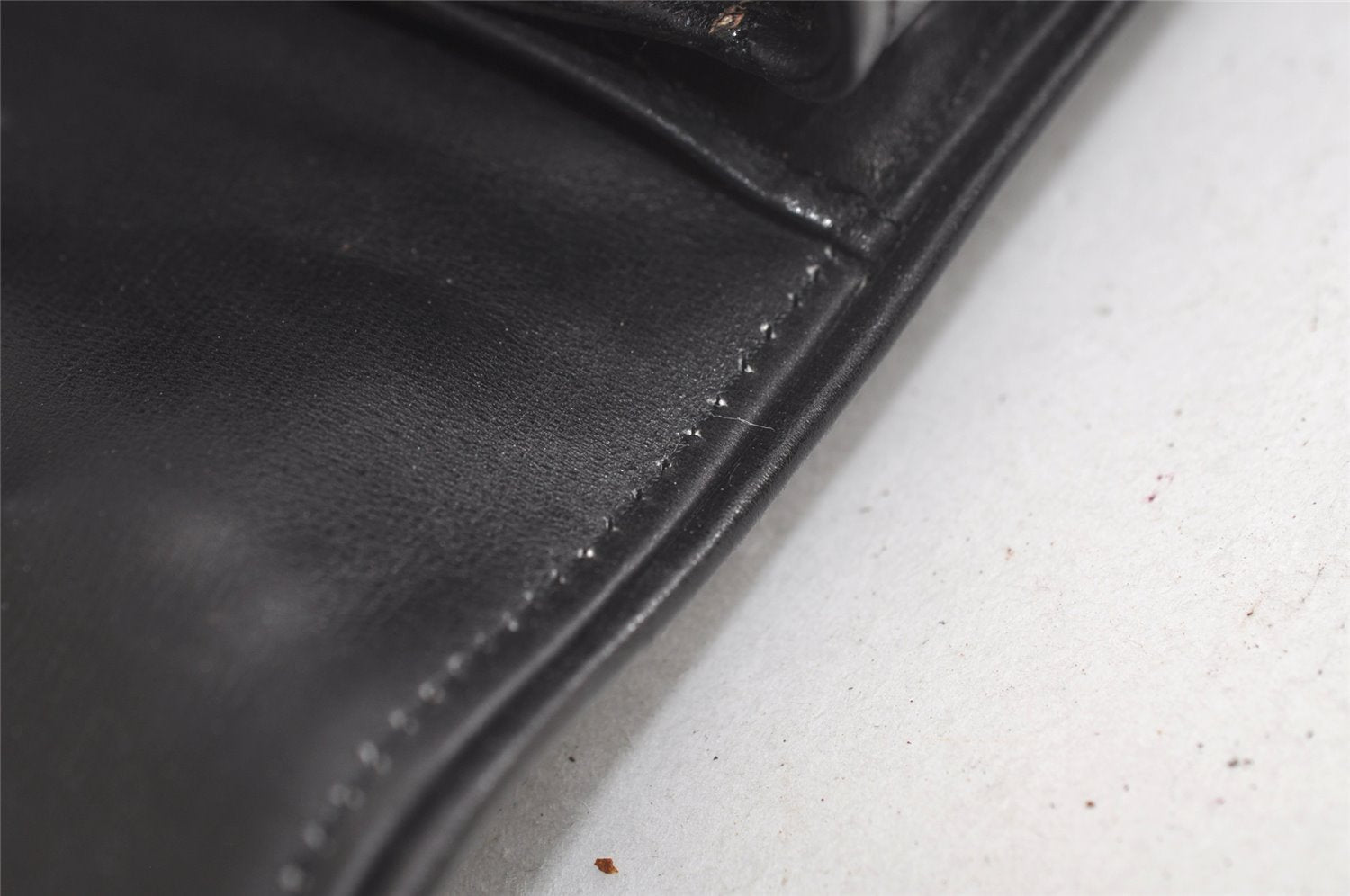 Authentic GUCCI Vintage Hand Bag Purse Leather Black Junk 5490K