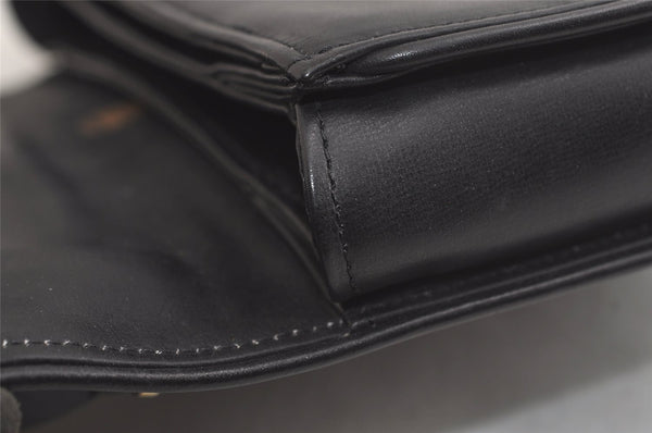 Authentic GUCCI Vintage Hand Bag Purse Leather Black Junk 5490K