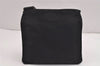 Authentic PRADA Nylon Tessuto Leather Shoulder Cross Body Bag Purse Black 5491J