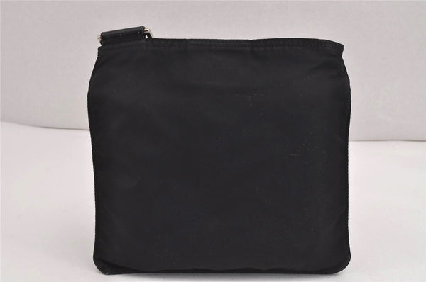 Authentic PRADA Nylon Tessuto Leather Shoulder Cross Body Bag Purse Black 5491J