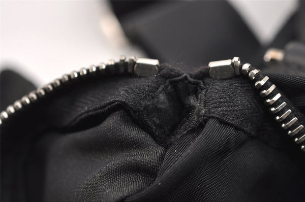 Authentic PRADA Nylon Tessuto Leather Shoulder Cross Body Bag Purse Black 5491J