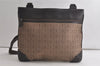 Authentic GIVENCHY Vintage Canvas Leather Shoulder Cross Body Bag Brown 5491K