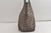 Authentic FENDI Zucchino Shoulder Tote Bag Canvas Leather Navy Blue 5493K