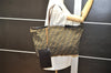 Authentic FENDI Vintage Zucca Shoulder Tote Bag Nylon Leather Brown Junk 5495K