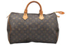 Authentic Louis Vuitton Monogram Speedy 35 Hand Boston Bag M41524 LV 5497K