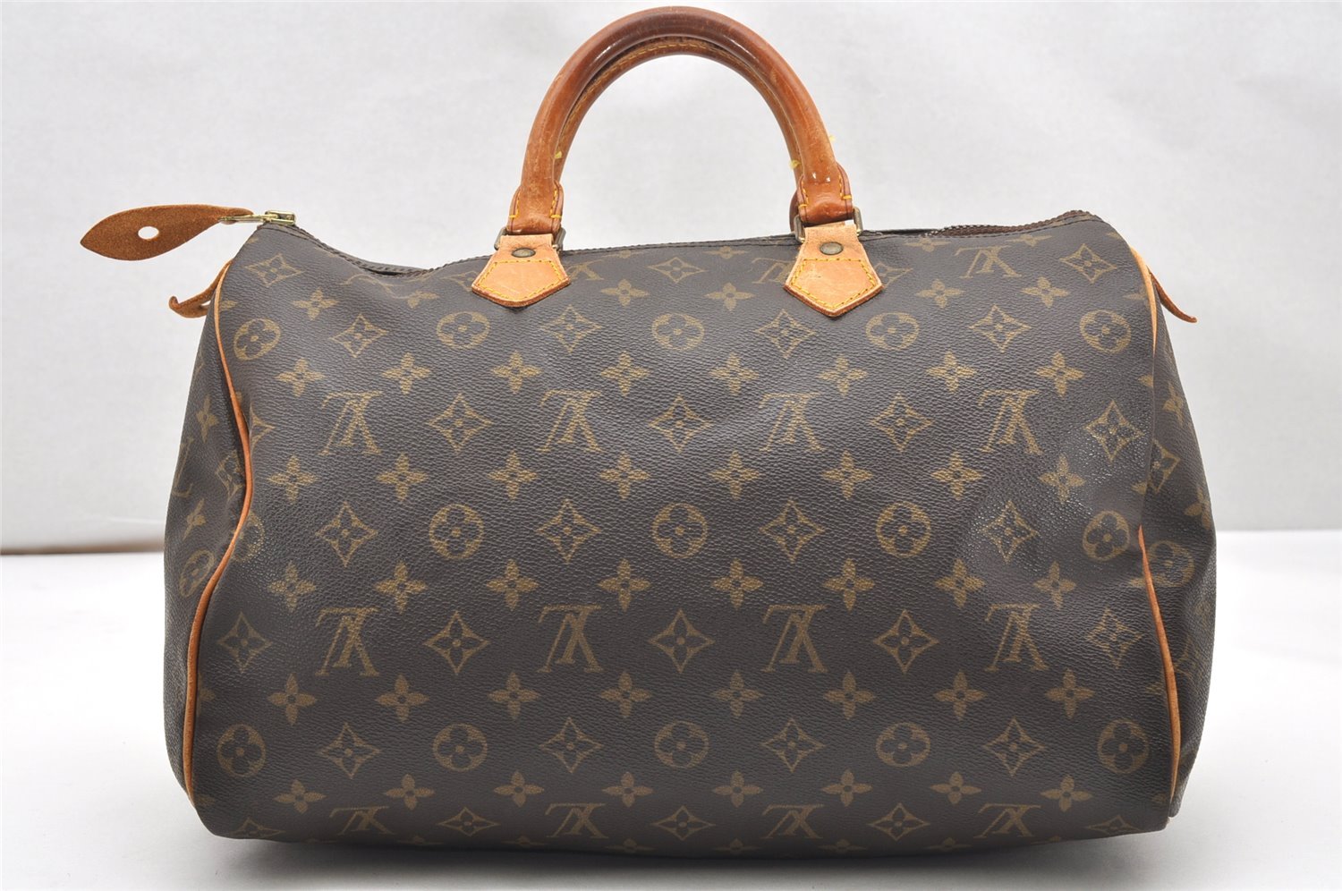 Authentic Louis Vuitton Monogram Speedy 35 Hand Boston Bag M41524 LV 5497K