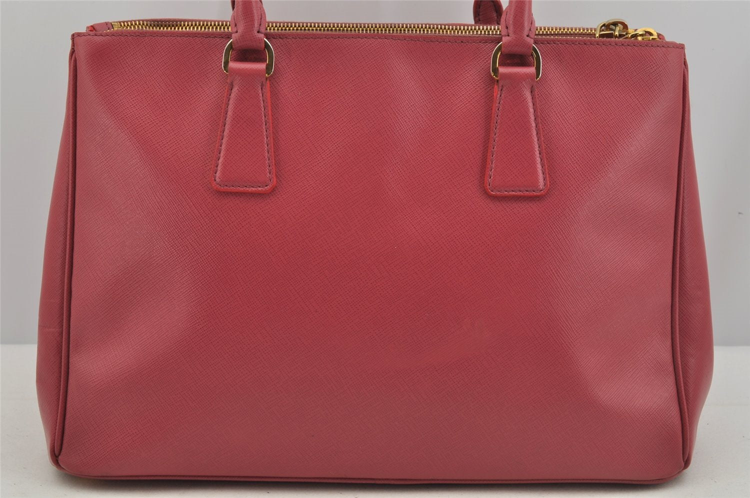 Authentic PRADA Saffiano Leather Vintage 2Way Shoulder Hand Bag Pink 5498J