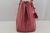Authentic PRADA Saffiano Leather Vintage 2Way Shoulder Hand Bag Pink 5498J