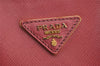 Authentic PRADA Saffiano Leather Vintage 2Way Shoulder Hand Bag Pink 5498J