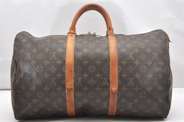 Authentic Louis Vuitton Monogram Keepall 50 Travel Boston Bag M41426 LV 5498K