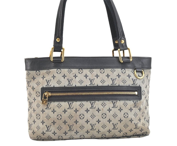 Authentic Louis Vuitton Monogram Mini Lucille PM Hand Bag Blue M92676 LV 5499K