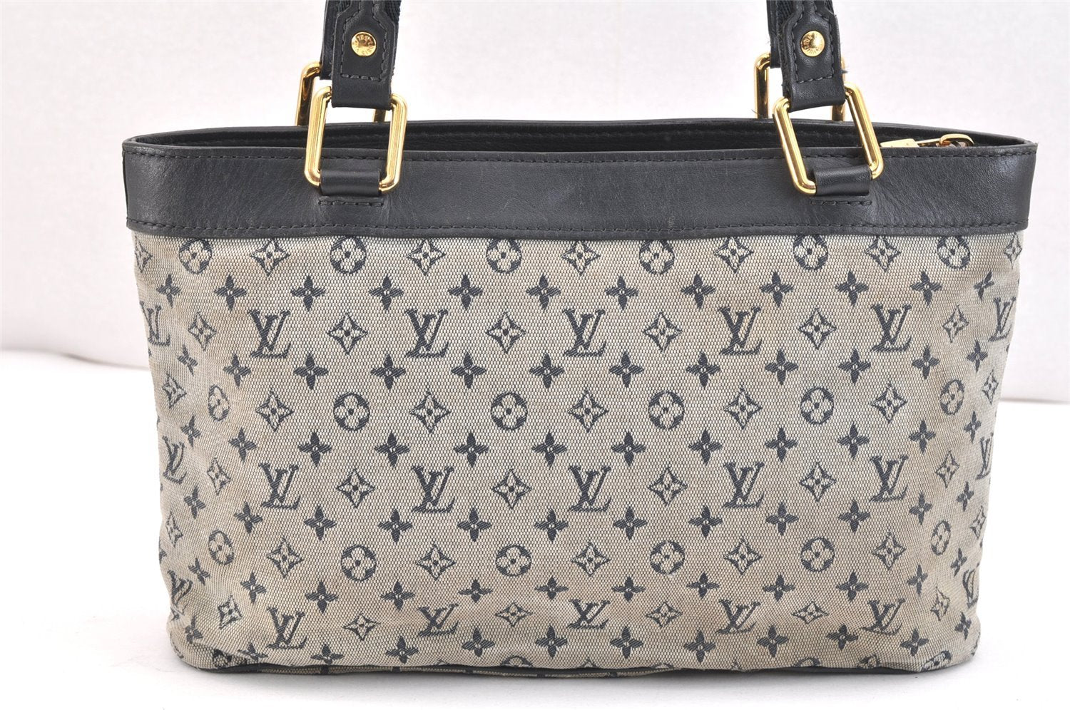 Authentic Louis Vuitton Monogram Mini Lucille PM Hand Bag Blue M92676 LV 5499K