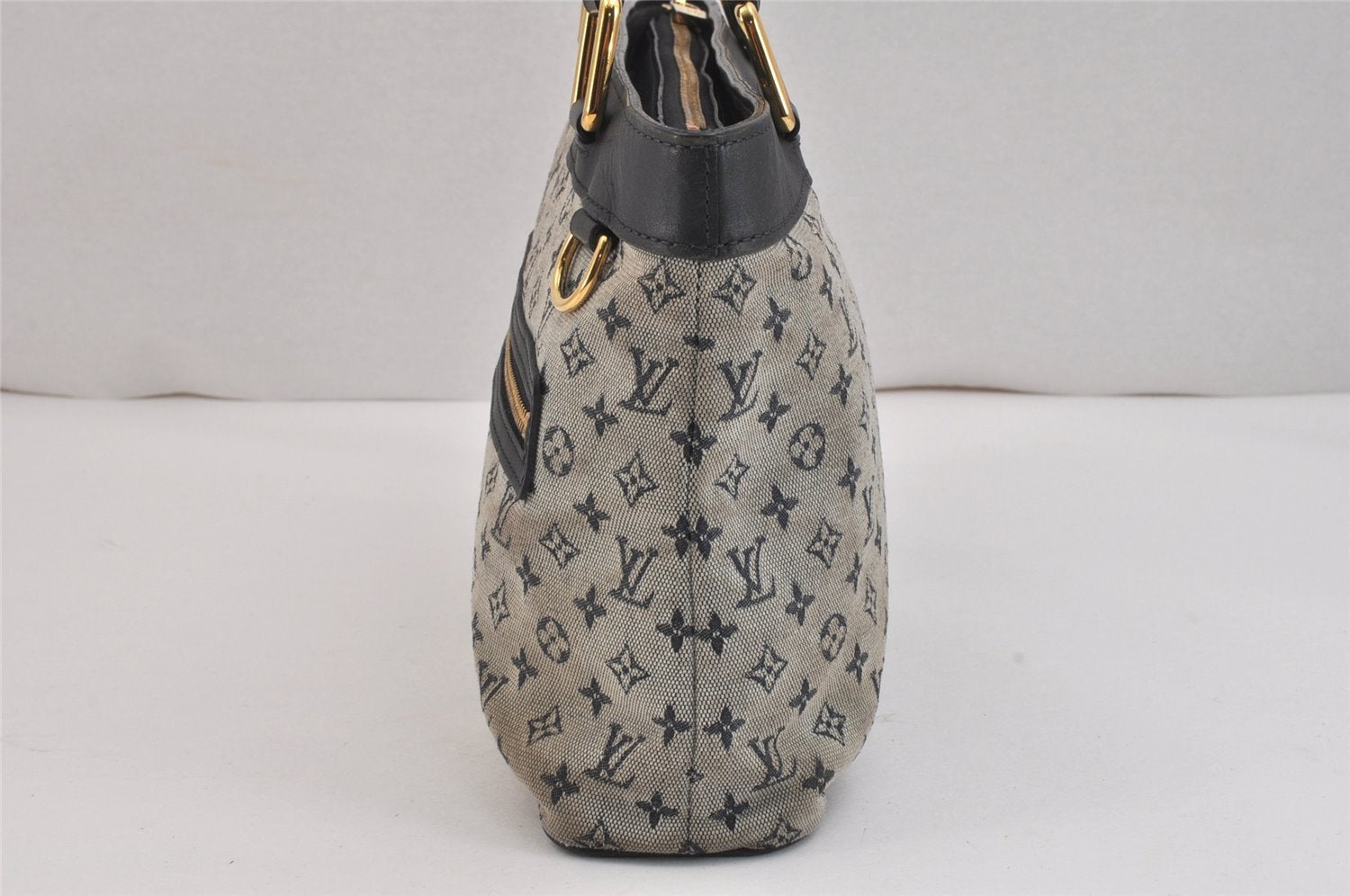 Authentic Louis Vuitton Monogram Mini Lucille PM Hand Bag Blue M92676 LV 5499K