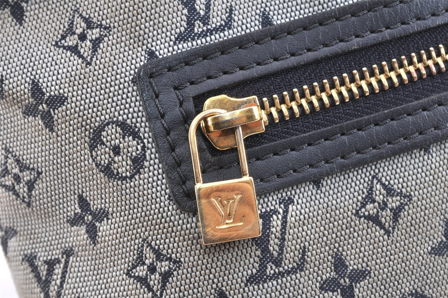 Authentic Louis Vuitton Monogram Mini Lucille PM Hand Bag Blue M92676 LV 5499K