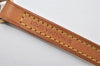 Authentic Louis Vuitton Leather Shoulder Strap Beige 46.9" LV 5500I