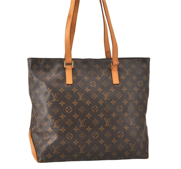 Authentic Louis Vuitton Monogram Cabas Mezzo Shoulder Tote Bag M51151 LV 5500K
