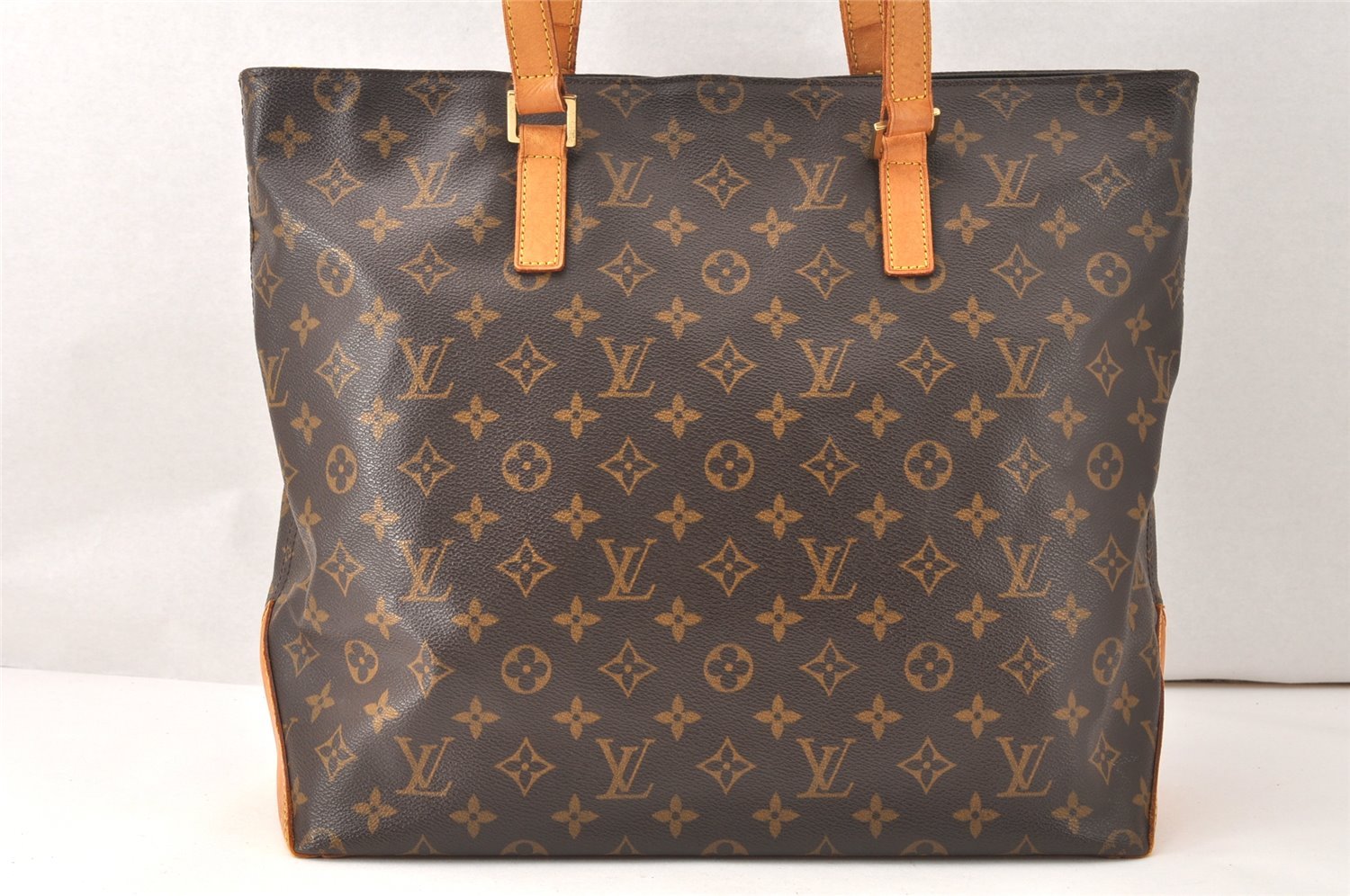 Authentic Louis Vuitton Monogram Cabas Mezzo Shoulder Tote Bag M51151 LV 5500K