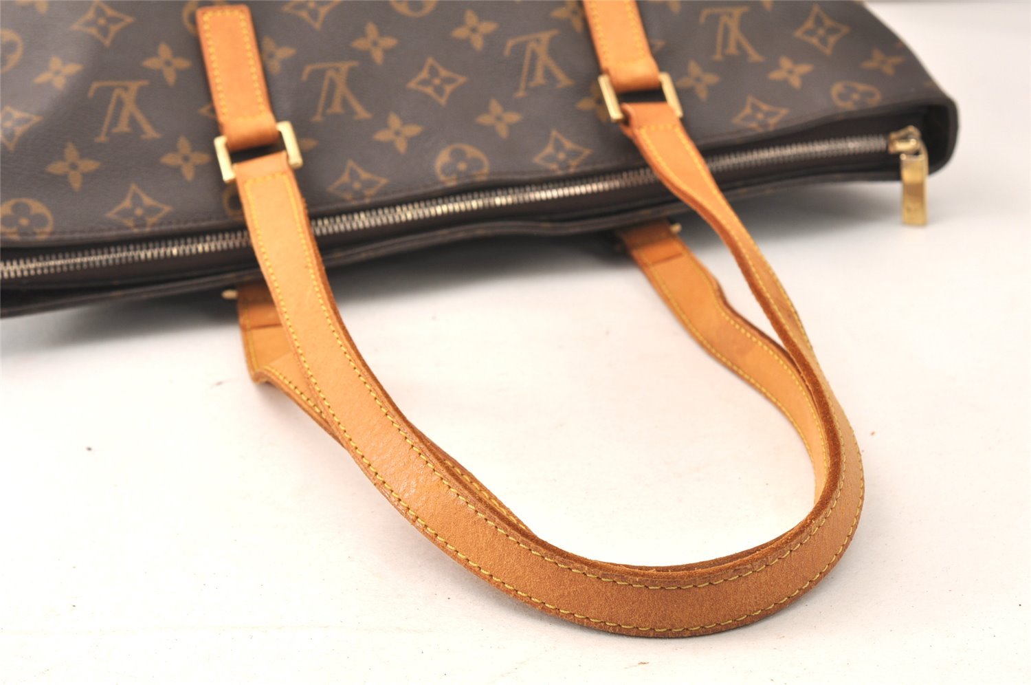 Authentic Louis Vuitton Monogram Cabas Mezzo Shoulder Tote Bag M51151 LV 5500K