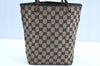 Authentic GUCCI Shoulder Tote Bag Purse GG Canvas Leather 0021099 Black 5501H