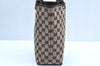 Authentic GUCCI Shoulder Tote Bag Purse GG Canvas Leather 0021099 Black 5501H