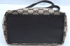 Authentic GUCCI Shoulder Tote Bag Purse GG Canvas Leather 0021099 Black 5501H