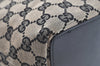 Authentic GUCCI Shoulder Tote Bag Purse GG Canvas Leather 0021099 Black 5501H
