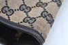 Authentic GUCCI Shoulder Tote Bag Purse GG Canvas Leather 0021099 Black 5501H