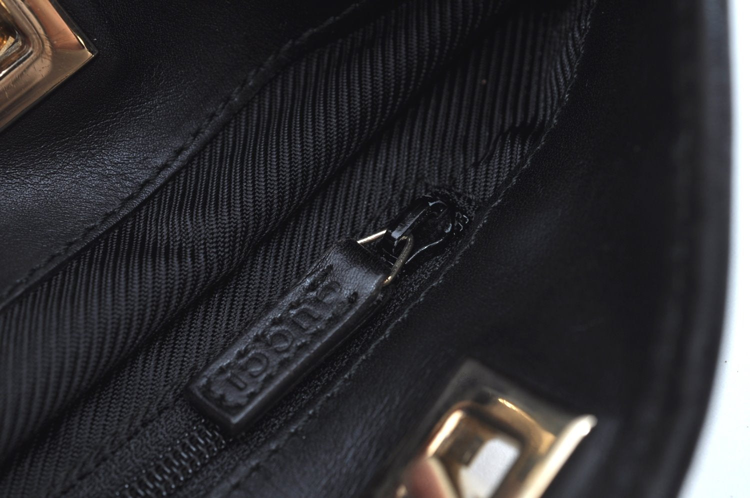 Authentic GUCCI Shoulder Tote Bag Purse GG Canvas Leather 0021099 Black 5501H