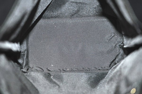 Authentic GUCCI Shoulder Tote Bag Purse GG Canvas Leather 0021099 Black 5501H