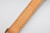 Authentic Louis Vuitton Leather Shoulder Strap Beige 46.9" LV 5502I